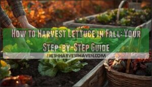 harvesting lettuce in fall harvesting lettuce in fall