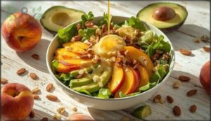 peach & avocado green salad peach & avocado green salad