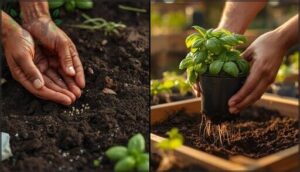 planting seeds vs. nursery starts planting seeds vs. nursery starts
