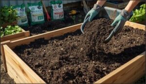 preparing and filling raised beds preparing and filling raised beds
