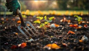 preparing beds and removing weeds preparing beds and removing weeds