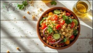 quinoa and chickpea salad quinoa and chickpea salad