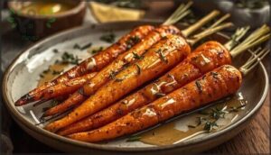 roasted carrots with honey herb butter roasted carrots with honey herb butter