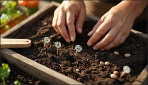 sowing at correct depth and spacing sowing at correct depth and spacing