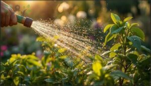 spraying aphids off plants spraying aphids off plants