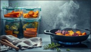 storing and reheating cooked vegetables storing and reheating cooked vegetables
