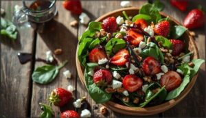 strawberry spinach salad with balsamic glaze strawberry spinach salad with balsamic glaze