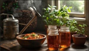 using kitchen scraps and cooking water using kitchen scraps and cooking water