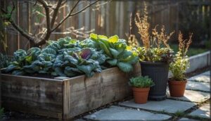using raised beds and containers using raised beds and containers