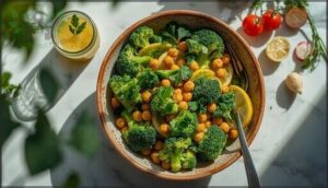 broccoli and chickpea salad broccoli and chickpea salad