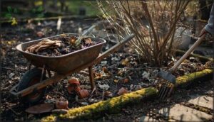 clean up garden space clean up garden space