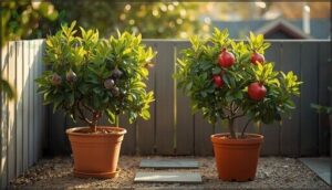 compact fig and pomegranate trees compact fig and pomegranate trees