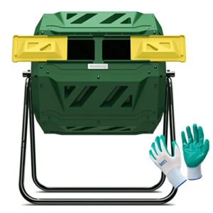 Compost Tumbler Bin Composter Dual B09LMR4M3P
