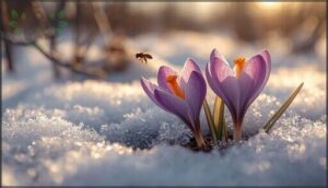 crocuses — earliest signs of spring crocuses — earliest signs of spring