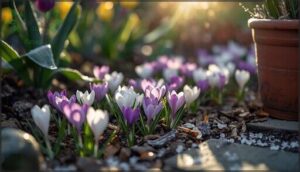 crocuses: early spring color crocuses: early spring color