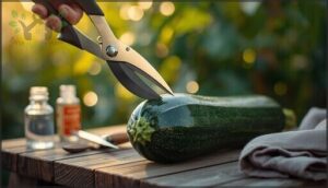 cutting the stem cleanly cutting the stem cleanly