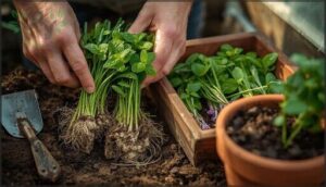 dividing perennial herbs like mint and chives dividing perennial herbs like mint and chives