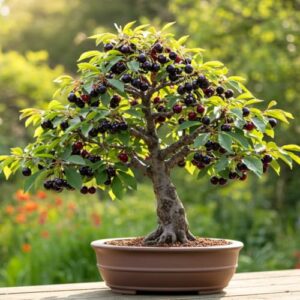 Dwarf Bonsai Black Cherry Fruit B0DLZM5NPP