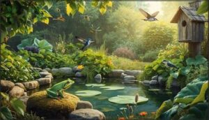 encouraging frogs and birds encouraging frogs and birds