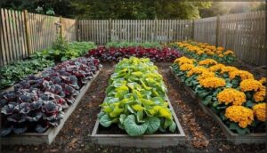 fenced and color-coordinated gardens fenced and color-coordinated gardens