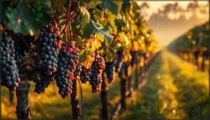 grape vines: abundant clusters through summer and fall grape vines: abundant clusters through summer and fall
