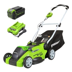 Greenworks 40V 16" Cordless Lawn B00BBQVL5U