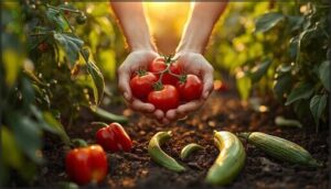 harvest at the right time for best flavor harvest at the right time for best flavor