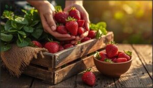 harvesting and storing homegrown strawberries harvesting and storing homegrown strawberries