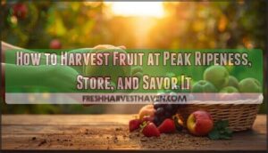harvesting fruit at peak ripeness harvesting fruit at peak ripeness