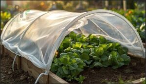 installing row covers and fine mesh netting installing row covers and fine mesh netting