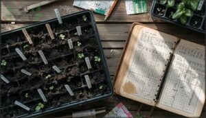 labeling and organizing seed trays labeling and organizing seed trays
