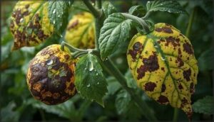 leaf spot patterns and yellowing leaf spot patterns and yellowing