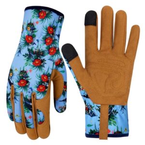Leather Gardening Gloves for Women B0C6KB4ZPF