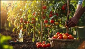 maintain, protect, and harvest tomatoes maintain, protect, and harvest tomatoes