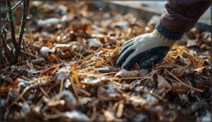 mulching to insulate roots and soil mulching to insulate roots and soil