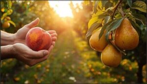 pick tree fruits at right stage pick tree fruits at right stage