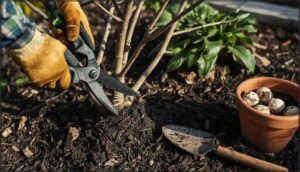 pruning and dividing plants in early spring pruning and dividing plants in early spring