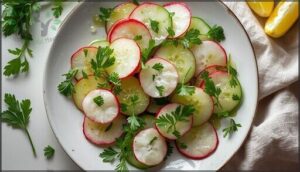 radish and cucumber herb salad radish and cucumber herb salad