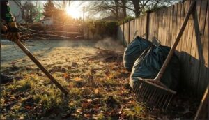 removing winter debris and obstacles removing winter debris and obstacles