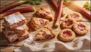 rhubarb bars, cookies, and scones rhubarb bars, cookies, and scones