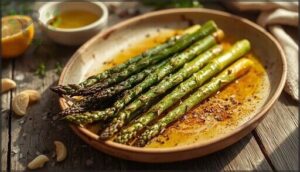 roasted asparagus with olive oil roasted asparagus with olive oil