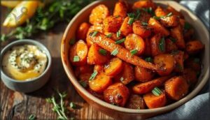 roasted carrots with honey herb butter roasted carrots with honey herb butter