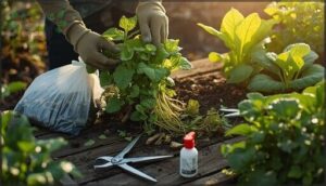 sanitation and removing infected plants sanitation and removing infected plants