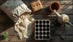 seed starting mix and containers seed starting mix and containers