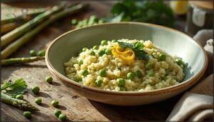 spring asparagus and pea risotto spring asparagus and pea risotto