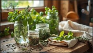 storing and preserving harvested herbs storing and preserving harvested herbs