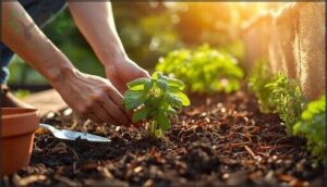 transplanting herbs outdoors transplanting herbs outdoors