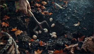 turning and aerating soil in late fall turning and aerating soil in late fall