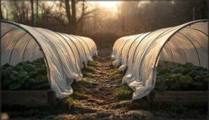 using frost cloths and row covers for protection using frost cloths and row covers for protection