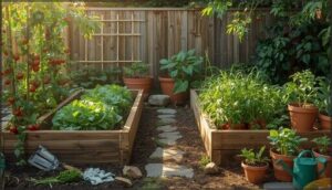 using raised beds and containers using raised beds and containers